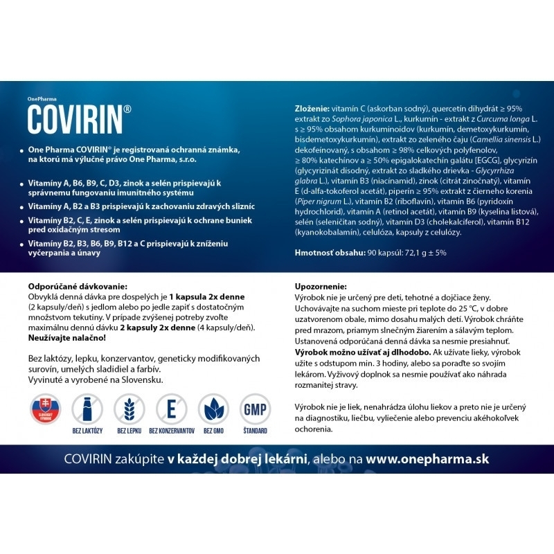 Covirin, 90 kapsúl